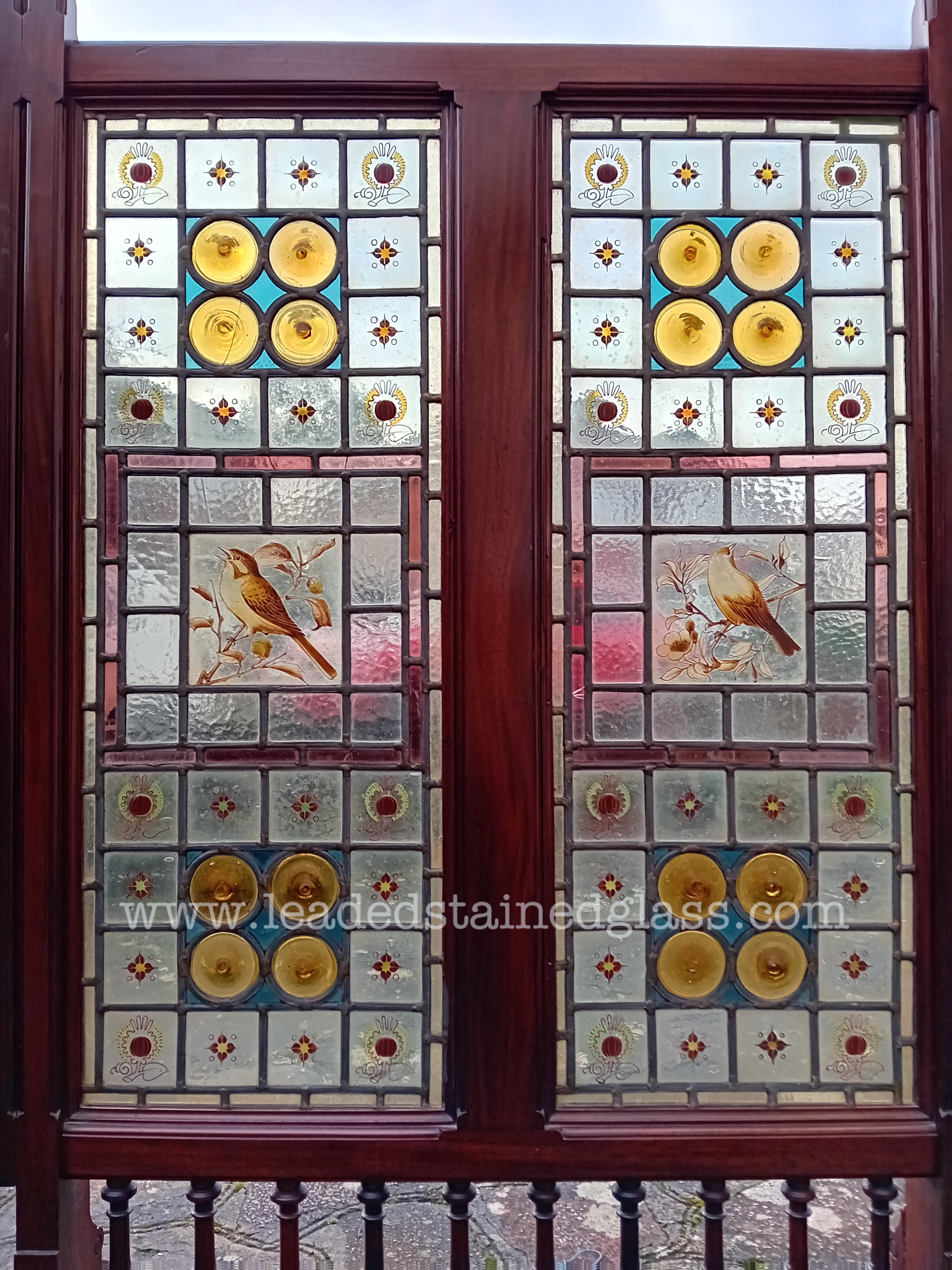 Glass Fortering Examples mixture of stained and coloured glass blog example_Watermarked ...